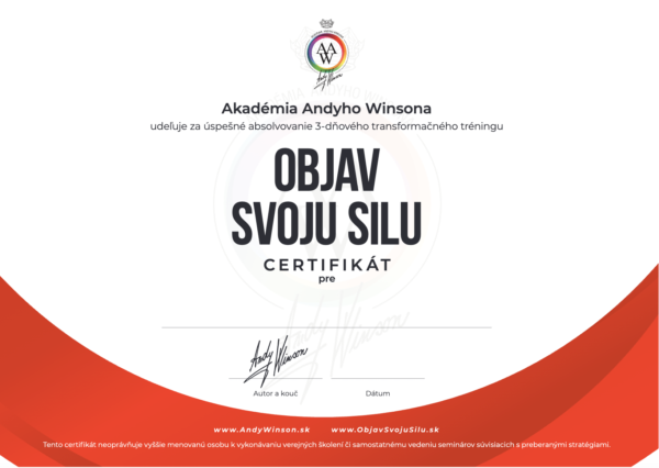 Certifikát OSS 2025