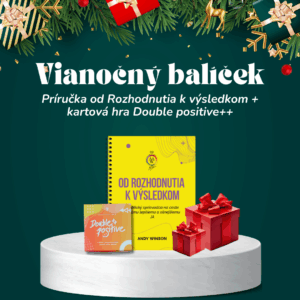 Vianočný balíček: Príručka Od rozhodnutia k výsledkom + kartová hra Double positive++