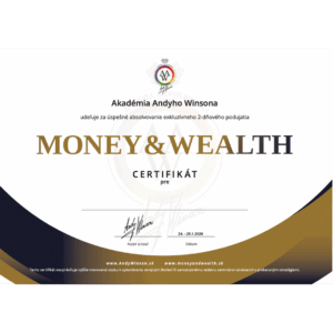 Certifikát Money & Wealth